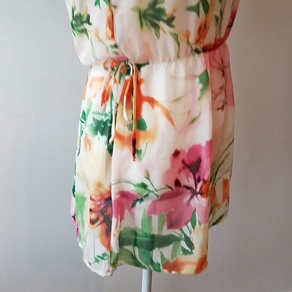 Ultra Beach Flowered Sheer Top, NWT, Sm. - Picture 2 of 7